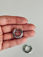 Silver dangle/hoop earrings – lightweight and graceful design