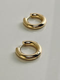 18k gold plated hoop earrings – tarnish-resistant and hypoallergenic