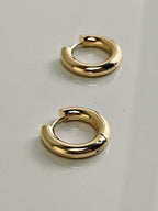 18k gold plated hoop earrings – tarnish-resistant and hypoallergenic