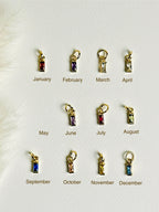 Brithstone charms for necklace