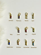 Brithstone charms for necklace