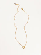 Grace Heart Necklace – gold heart knot pendant on delicate chain