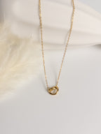 Gold heart knot necklace – Grace Heart Necklace symbolizing love and everyday grace